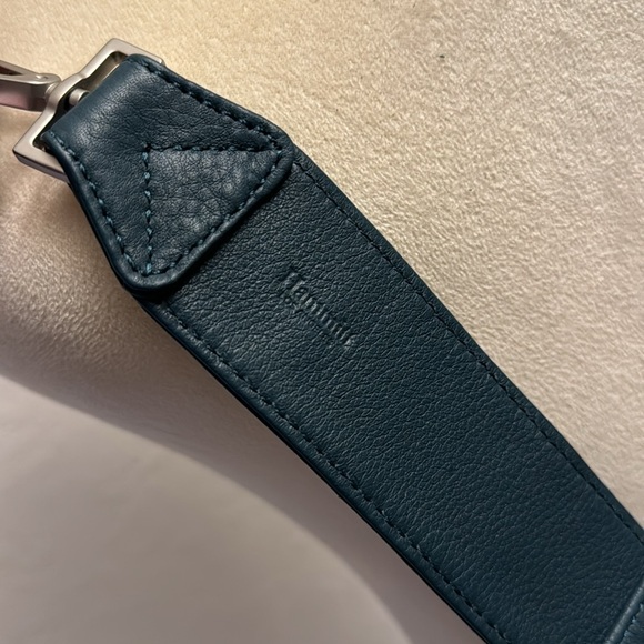 HAMMITT LEATHER CROSSBODY STRAP IN OCCASIONAL TEAL, SILVER HARDWARE - Picture 3 of 4
